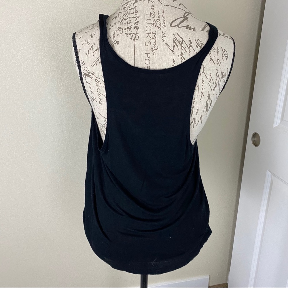 Black Soft Racerback Tank Top - Picture 4 of 8
